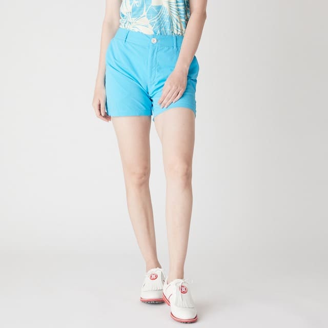 WOMENS ガーメントダイ ショートパンツ ターコイズ 071622426 - ZOY OFFICIAL