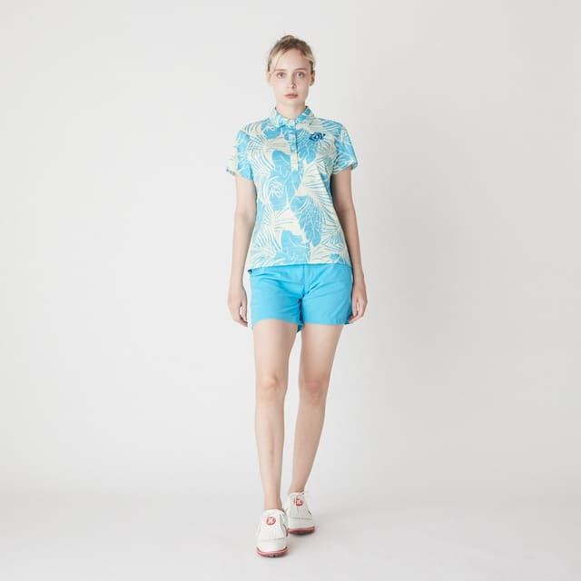 WOMENS ガーメントダイ ショートパンツ ターコイズ 071622426 - ZOY OFFICIAL
