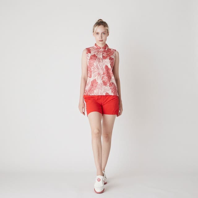 WOMENS ガーメントダイ ショートパンツ レッド 071622426 - ZOY OFFICIAL