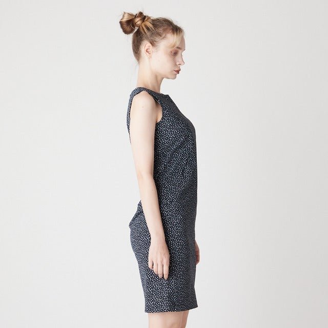 WOMENS マイクロリップストレッチ ワンピース ネイビー 071622518 - ZOY OFFICIAL