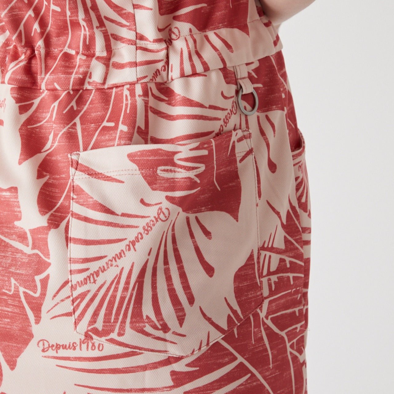 WOMENS ステンシルリーフプリント ノースリーブワンピース オレンジ 071622522 - ZOY OFFICIAL