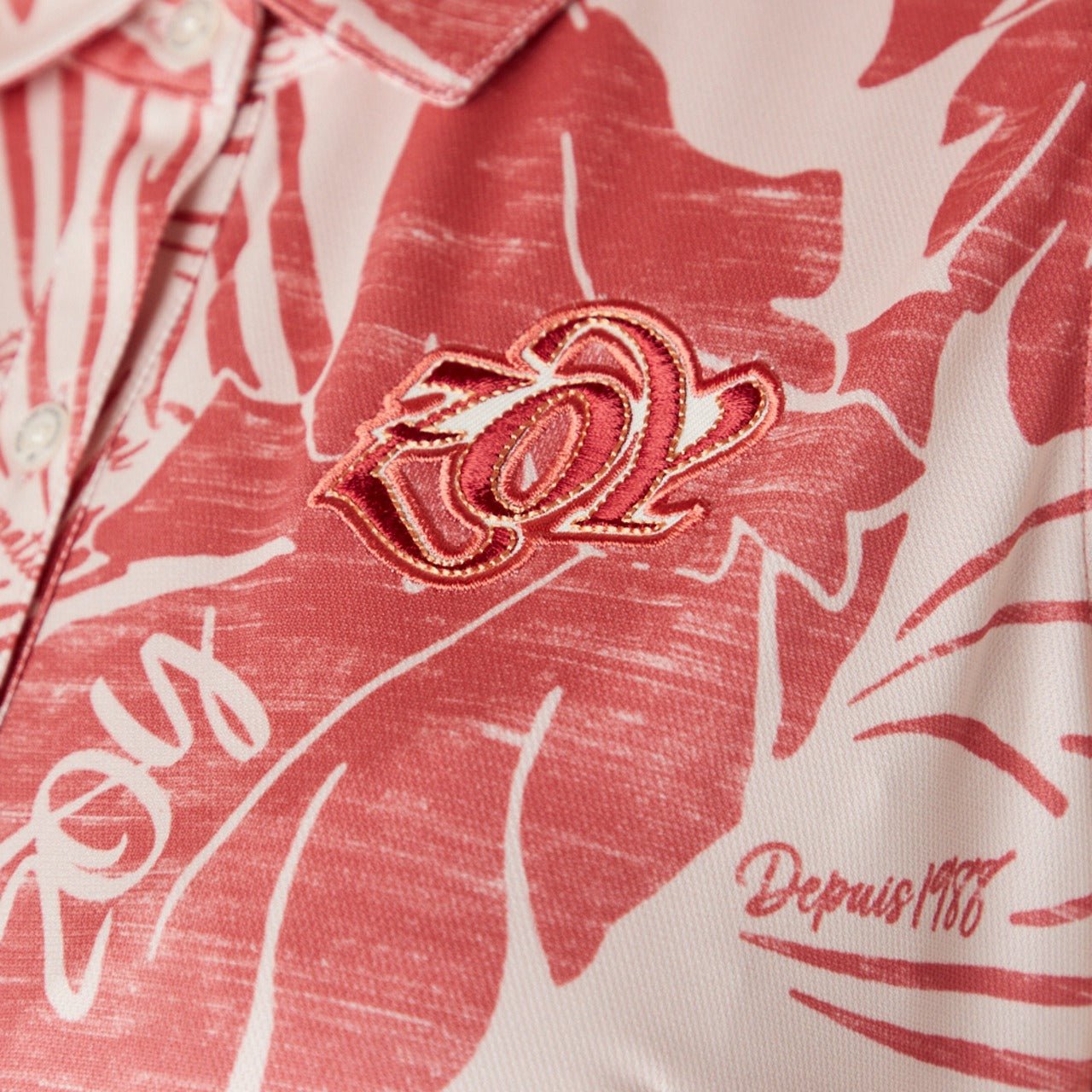 WOMENS ステンシルリーフプリント ノースリーブワンピース オレンジ 071622522 - ZOY OFFICIAL
