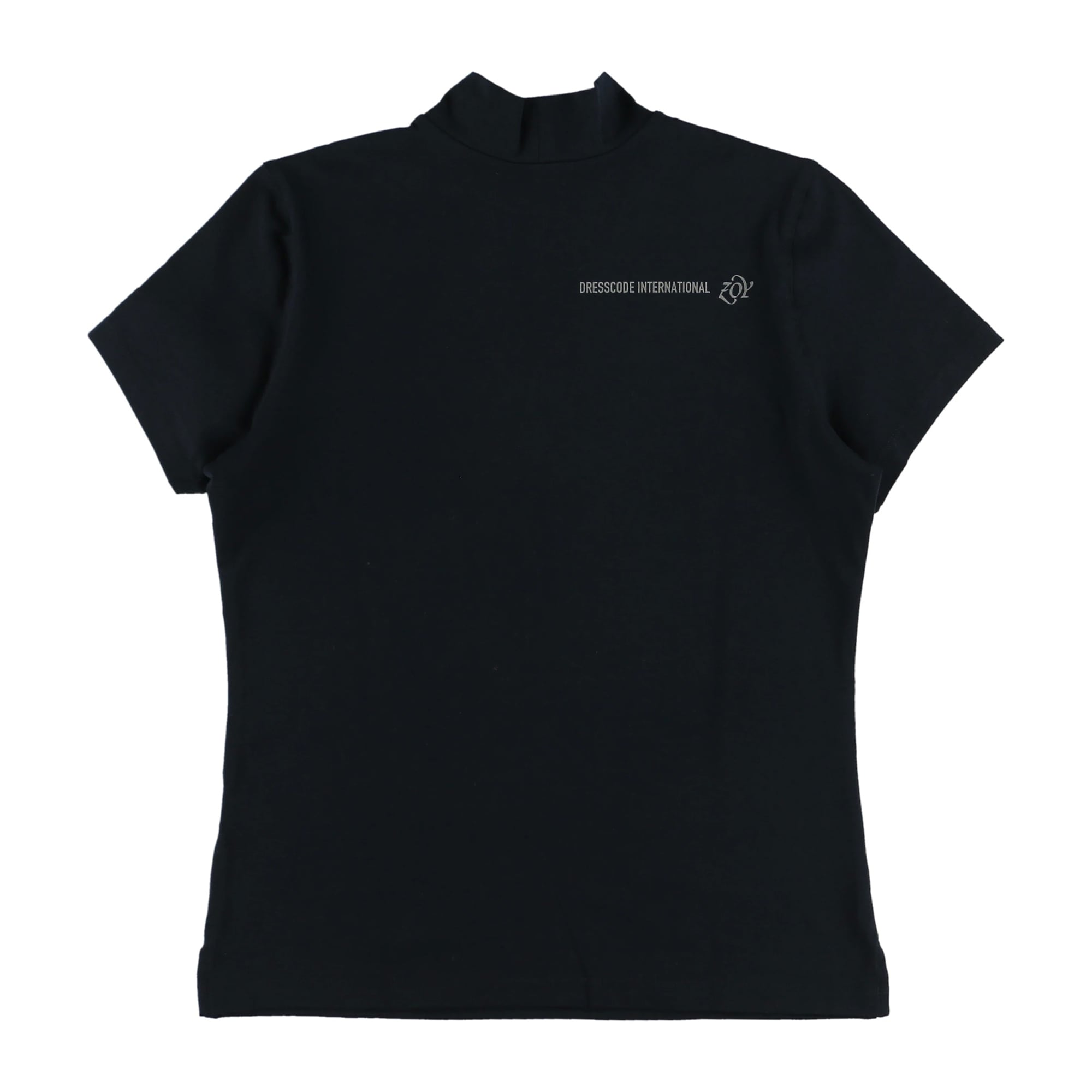 WOMENS コットンベア天竺 半袖モックネック ネイビー 071624001 - ZOY OFFICIAL