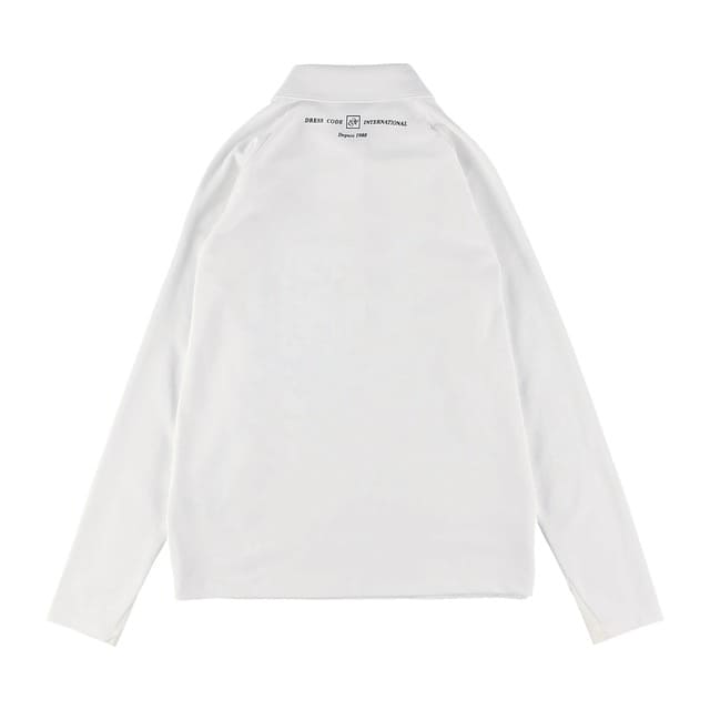 WOMENS 鹿の子 長袖シャツ ホワイト 071632001 - ZOY OFFICIAL