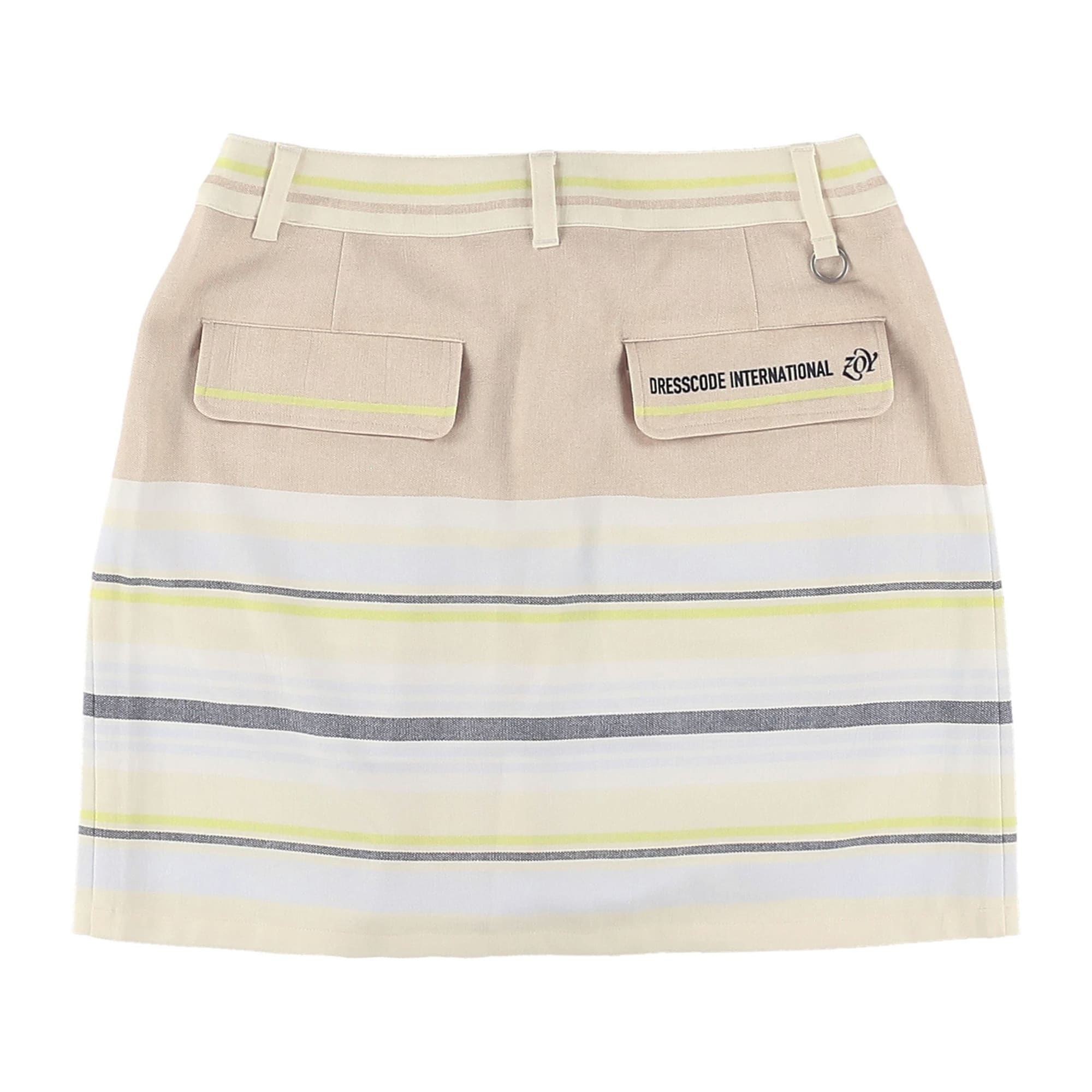 WOMENS マルチボーダー スカート ネイビーミックス 071632332 - ZOY OFFICIAL