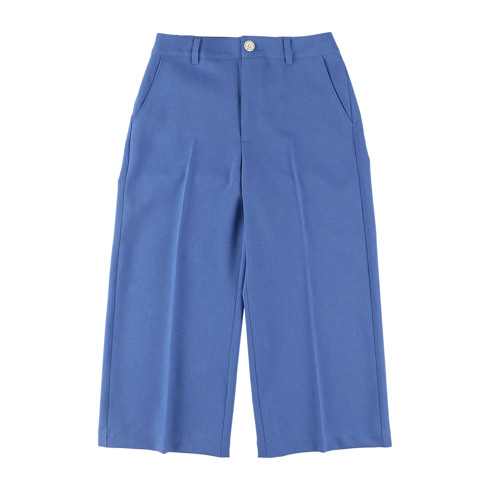 WOMENS 強撚ウールタッチ ロングパンツ ブルー 071632402 - ZOY OFFICIAL