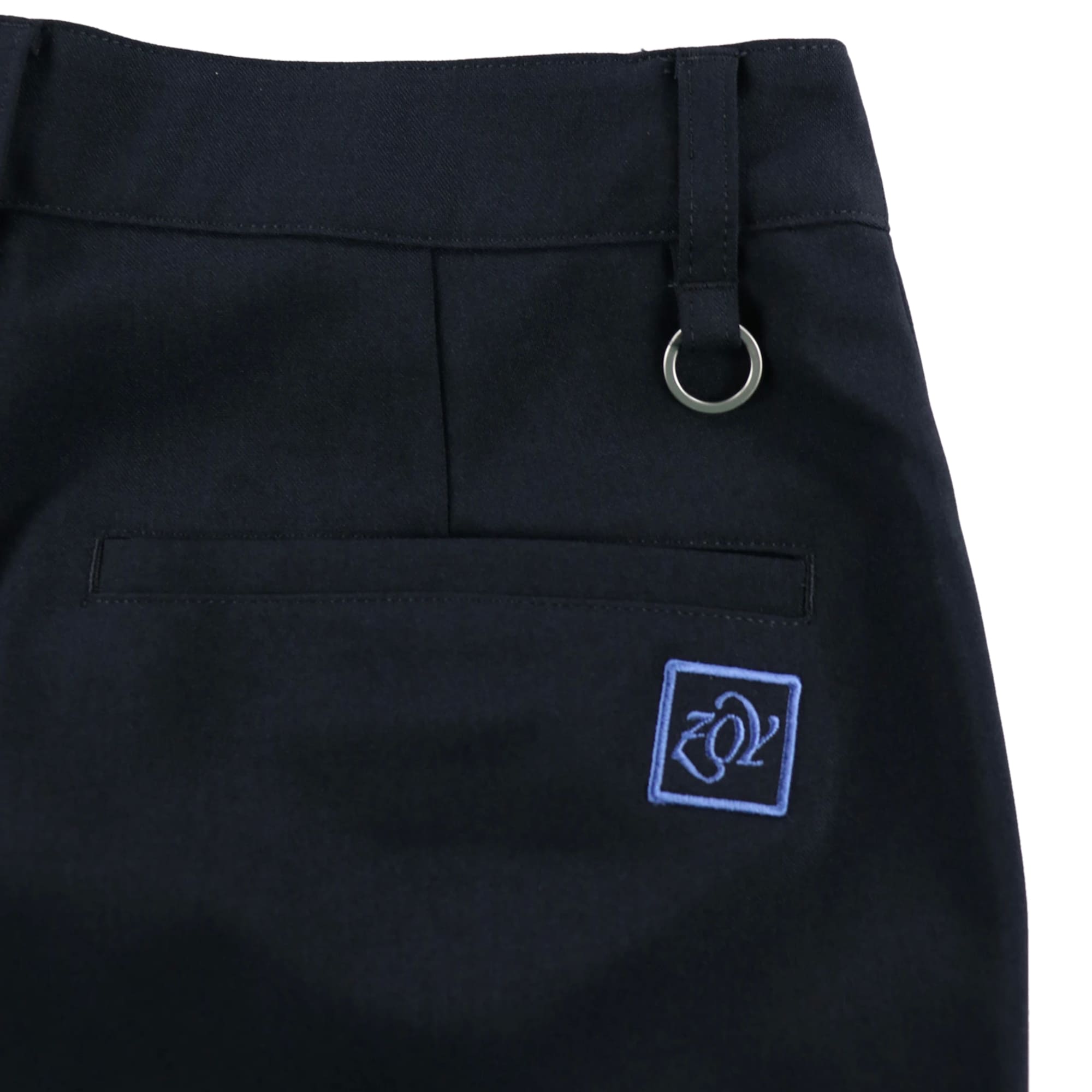 WOMENS 強撚ウールタッチ ロングパンツ ネイビー 071632402 - ZOY OFFICIAL