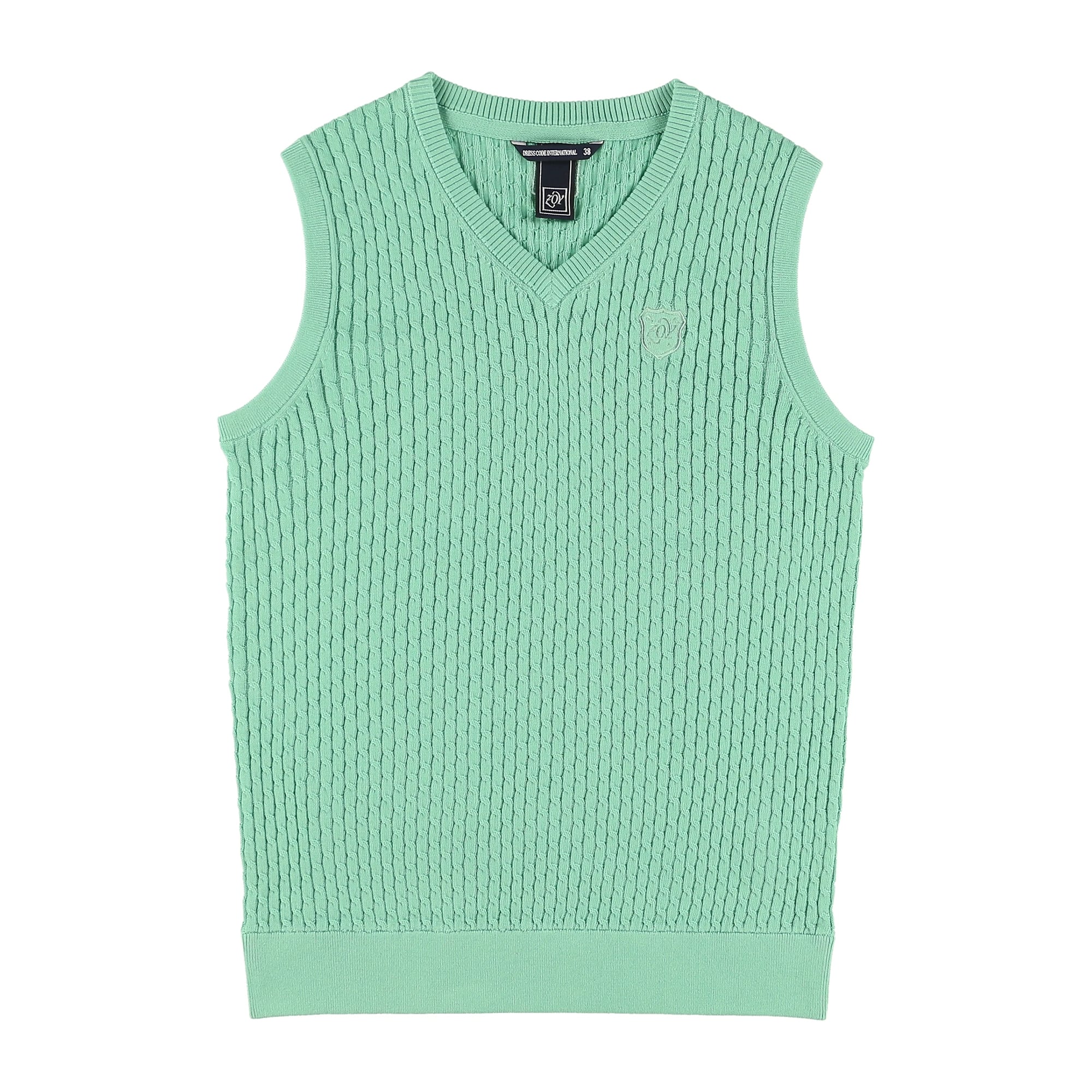 WOMENS ハイゲージコットン ベスト ミント 071632709 - ZOY OFFICIAL