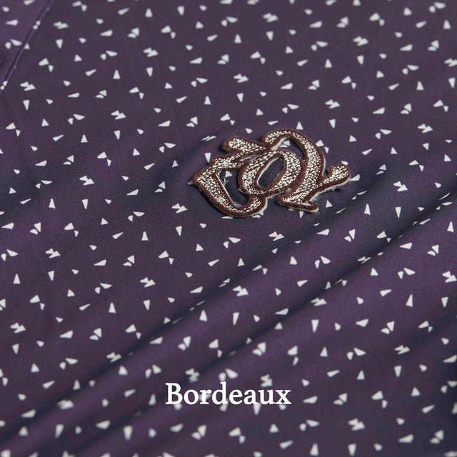 WOMENS トライアングルドットプリント 長袖モックネック ボルドー 071634009 - ZOY OFFICIAL