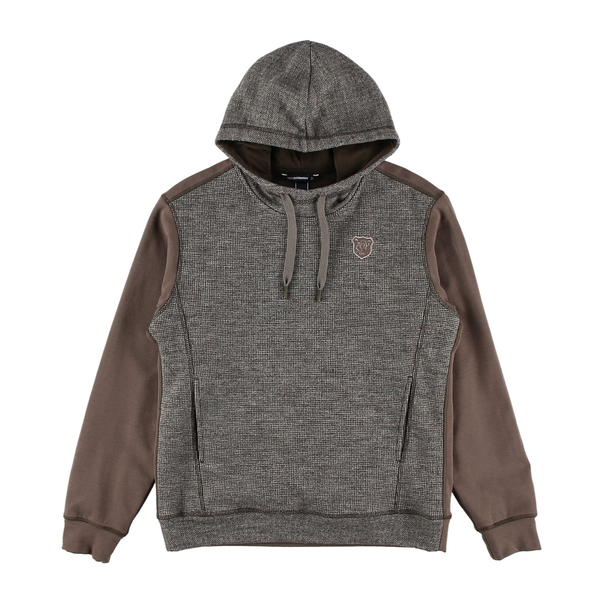 WOMENS ヘリンボーン千鳥 フードスウェット(防風裏地付き) モカ 071634021 - ZOY OFFICIAL