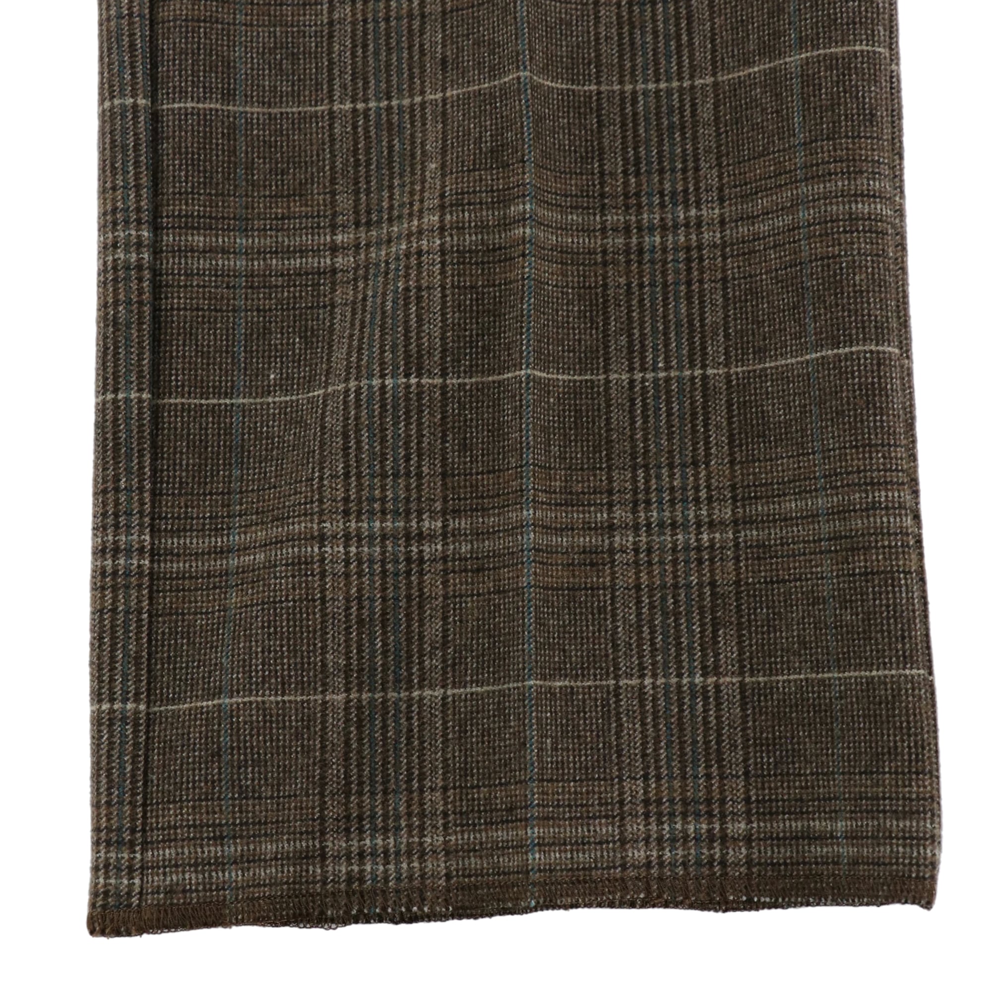 WOMENS 両面起毛カラーミックスグレンチェック ロングパンツ ブラウン 071634409 - ZOY OFFICIAL