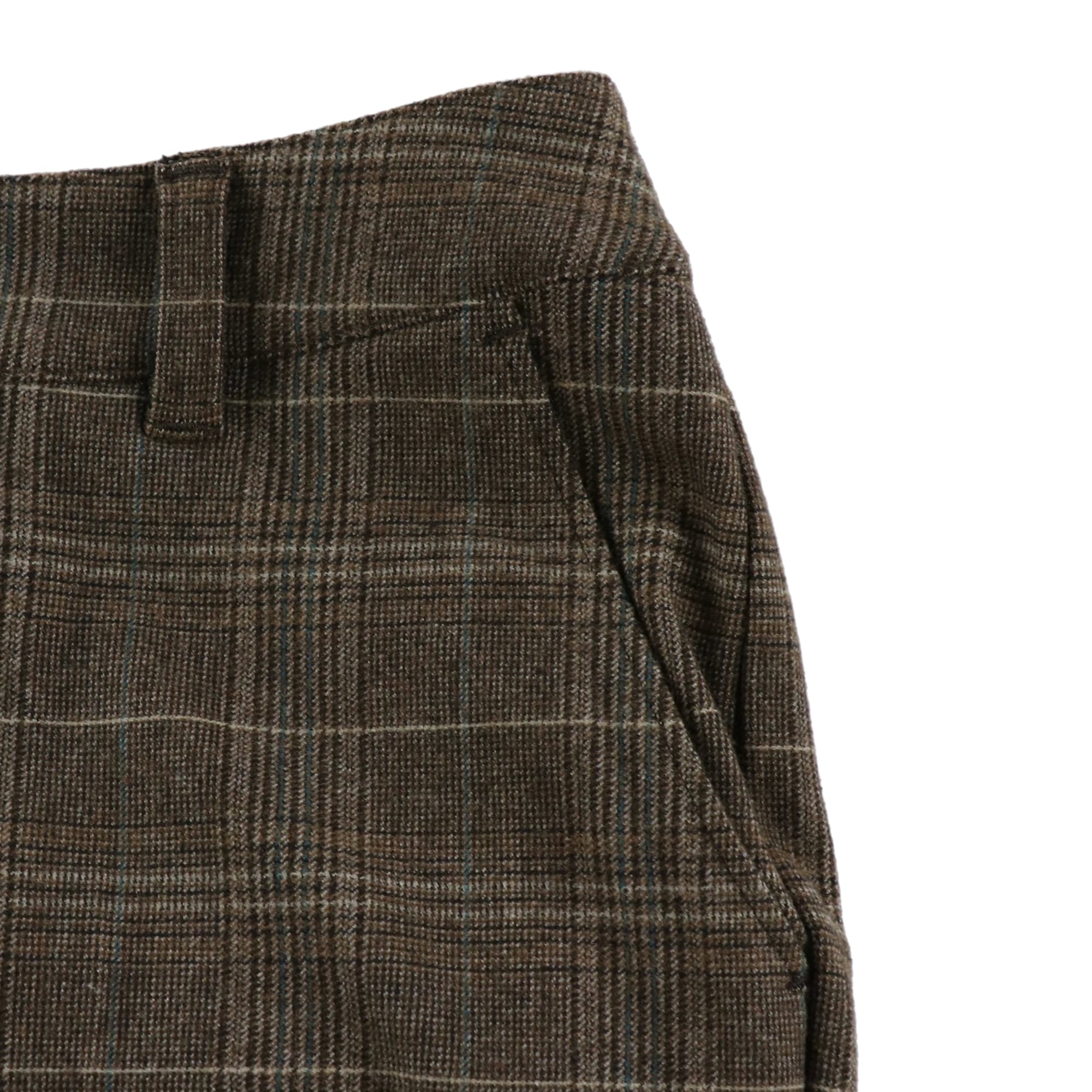 WOMENS 両面起毛カラーミックスグレンチェック ロングパンツ ブラウン 071634409 - ZOY OFFICIAL