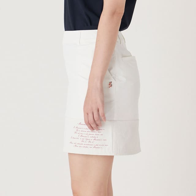 WOMENS チルドライ 2WAYストレッチ スカート ホワイト 071622331 - ZOY OFFICIAL