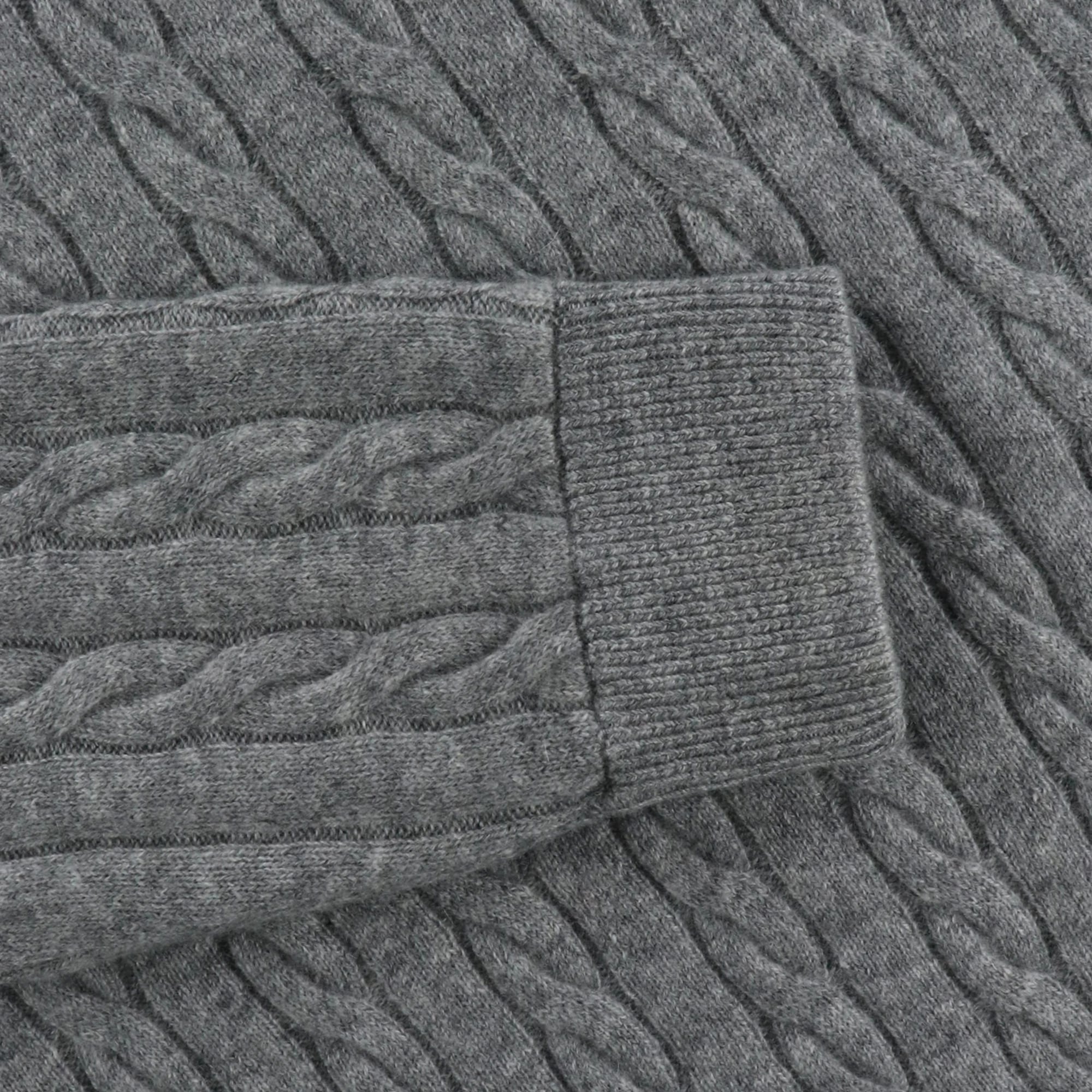 WOMENS AURORAカシミヤケーブル ニットプルオーバーフーディー ブルー 071634711 - ZOY OFFICIAL