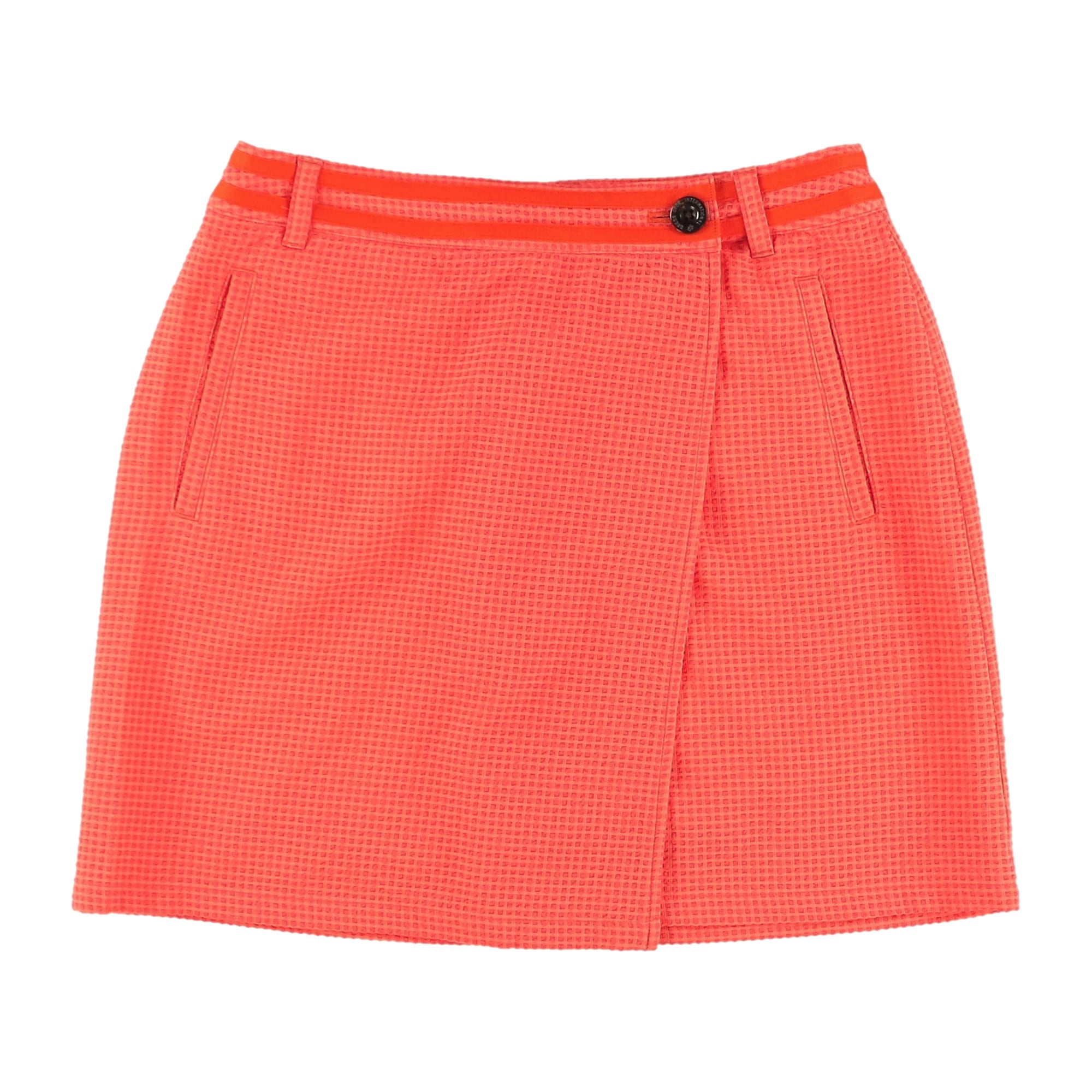 WOMENS DOTAIR ストレッチサッカー スカート オレンジ 071634302 - ZOY OFFICIAL