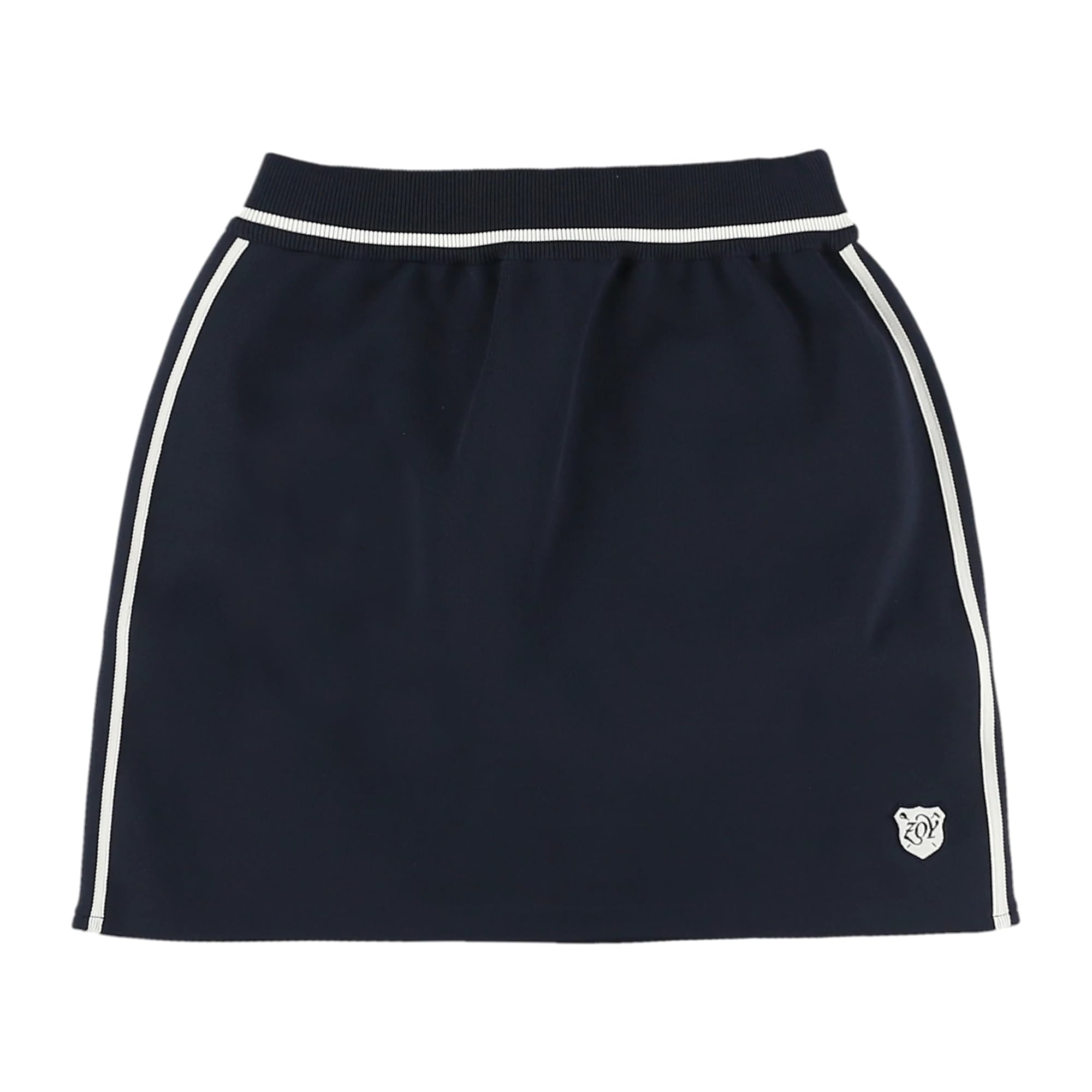WOMENS ECOハイブリットポリエステル スカート ネイビー 071634301 - ZOY OFFICIAL