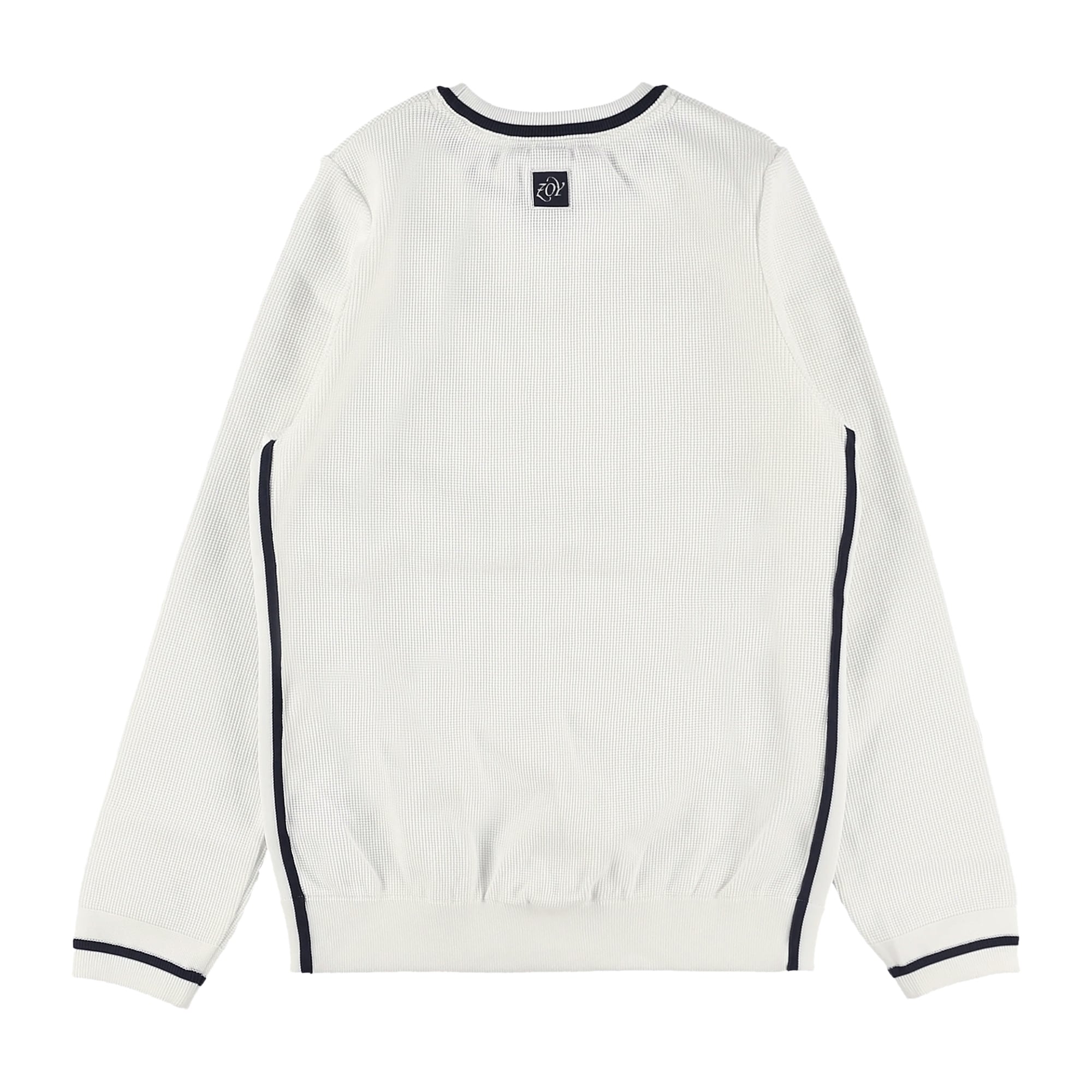 WOMENS ECOハイブリットポリエステル 長袖セーター ネイビー 071634700 - ZOY OFFICIAL