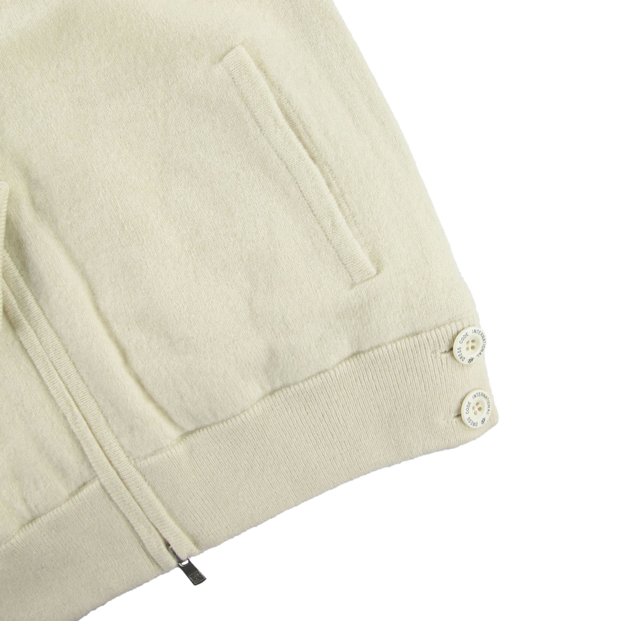 WOMENS KARL KARL ニットブルゾン 防風裏地付 ホワイト 071624730 - ZOY OFFICIAL