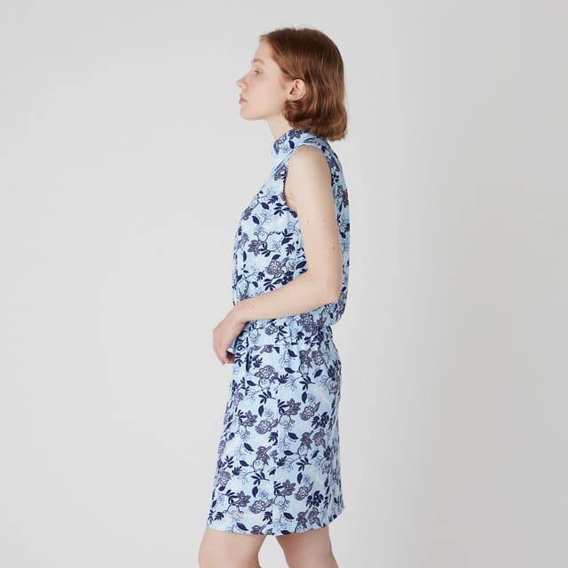 WOMENS LENARDSフラワープリント ワンピース ブルー 071222551 - ZOY OFFICIAL
