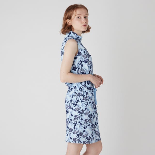 WOMENS LENARDSフラワープリント ワンピース ブルー 071222551 - ZOY OFFICIAL