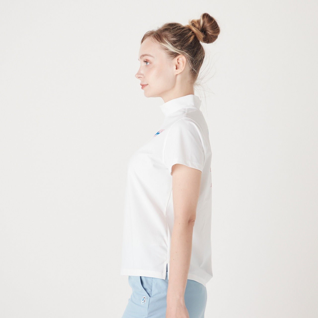 WOMENS LENARDS EURO JSY 半袖モックネックTシャツ ホワイト 071222051 - ZOY OFFICIAL