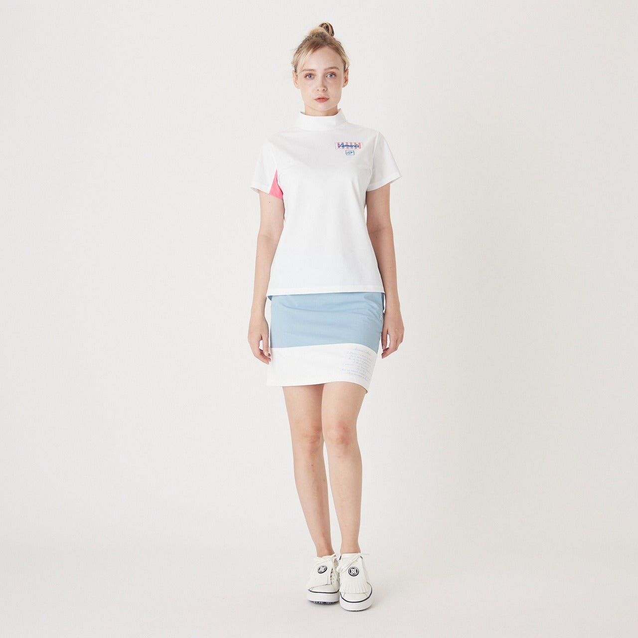 WOMENS LENARDS EURO JSY 半袖モックネックTシャツ ホワイト 071222051 - ZOY OFFICIAL
