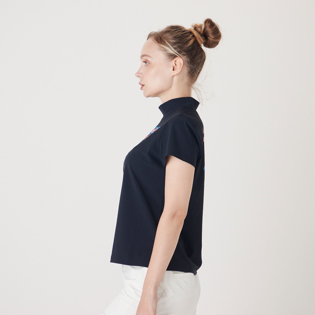 WOMENS LENARDS EURO JSY 半袖モックネックTシャツ ネイビー 071222051 - ZOY OFFICIAL