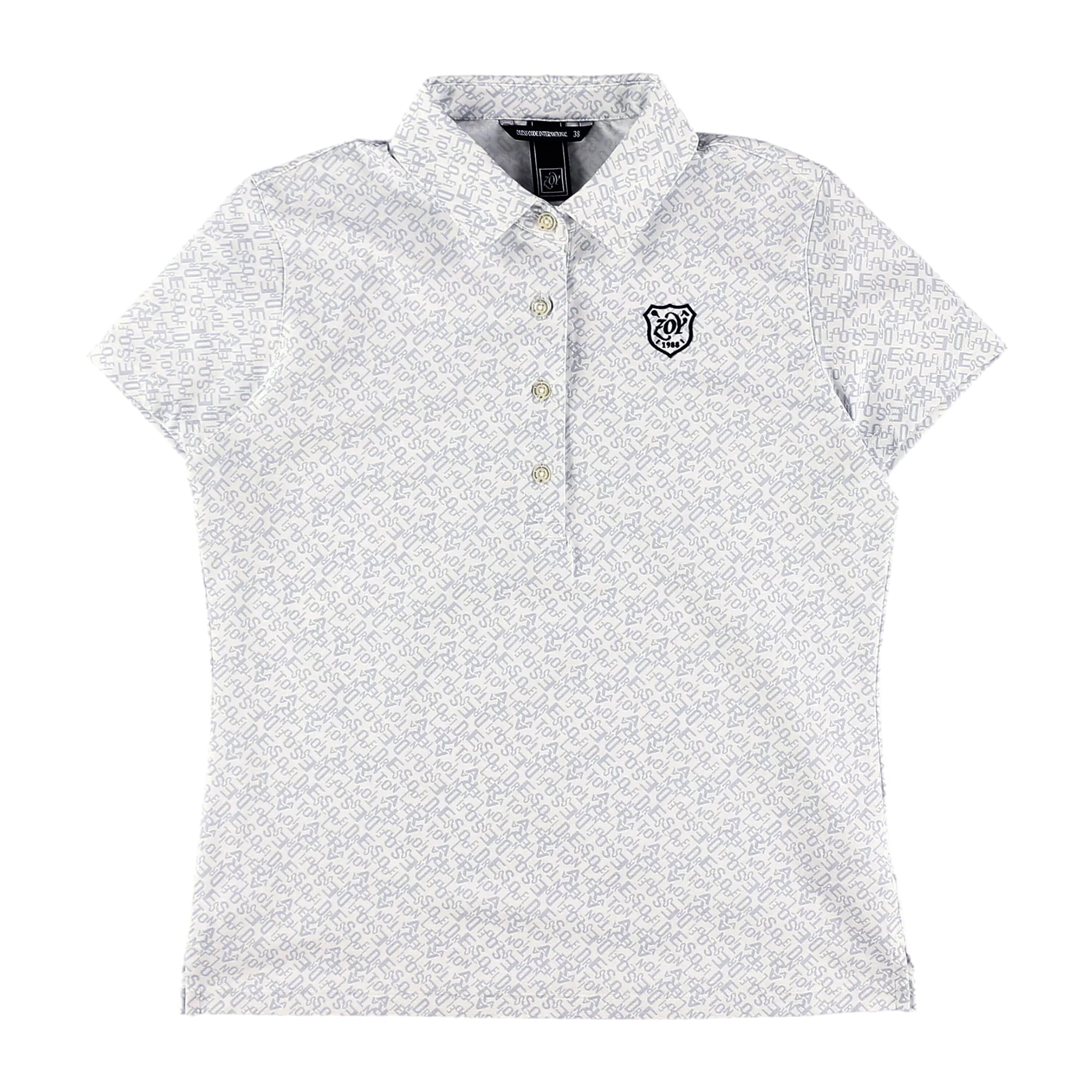 WOMENS バイアスロゴPT ドットライトテックエアー 半袖ポロシャツ ホワイト 071634000 - ZOY OFFICIAL