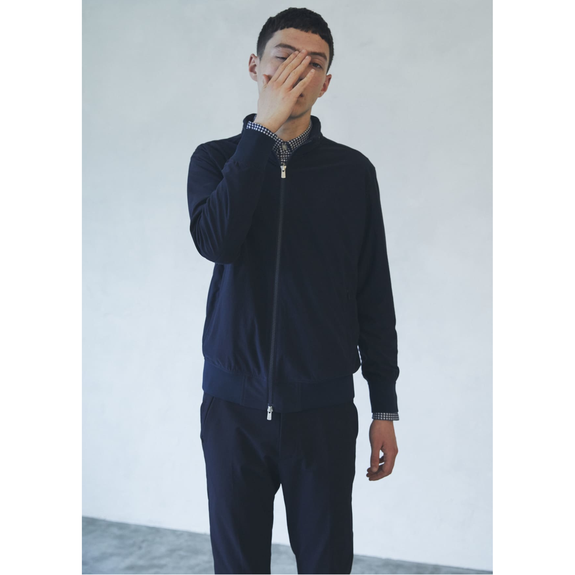 MEN CORDURA 4WAY 二重織撥水 ロングパンツ ネイビー