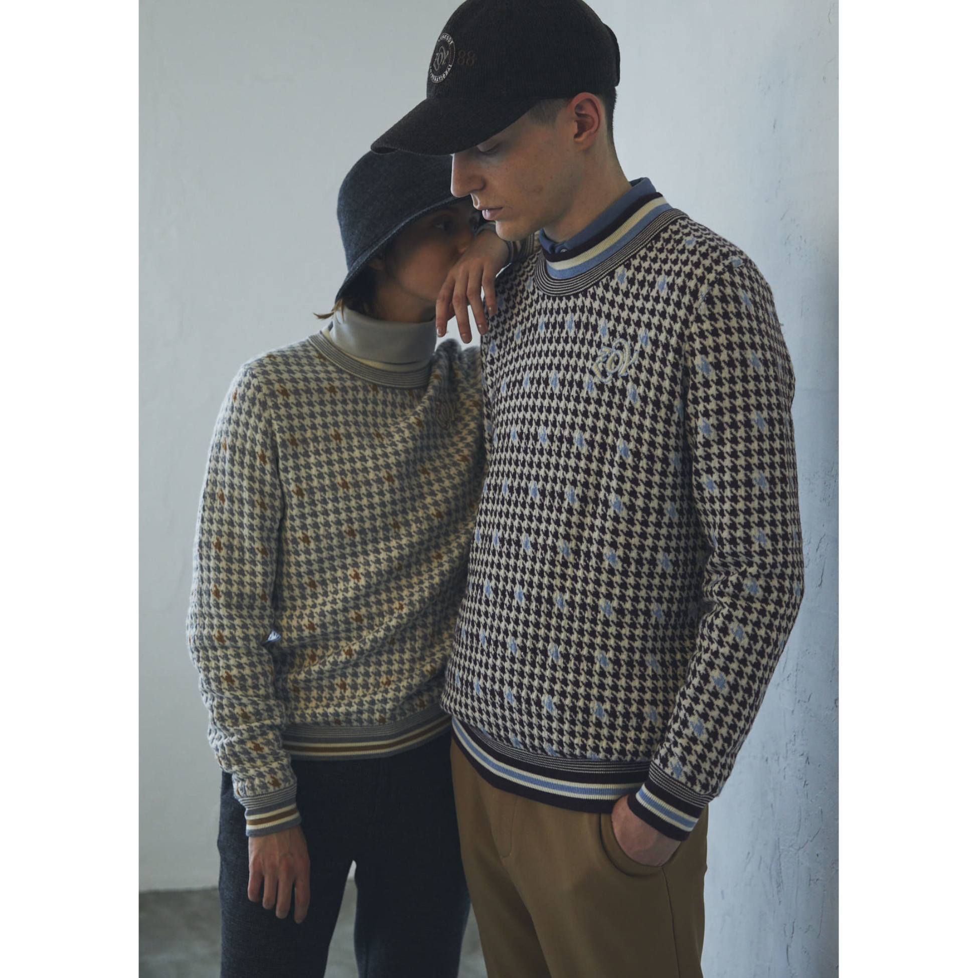 MEN 裏面起毛ストレッチ ロングパンツ キャメル