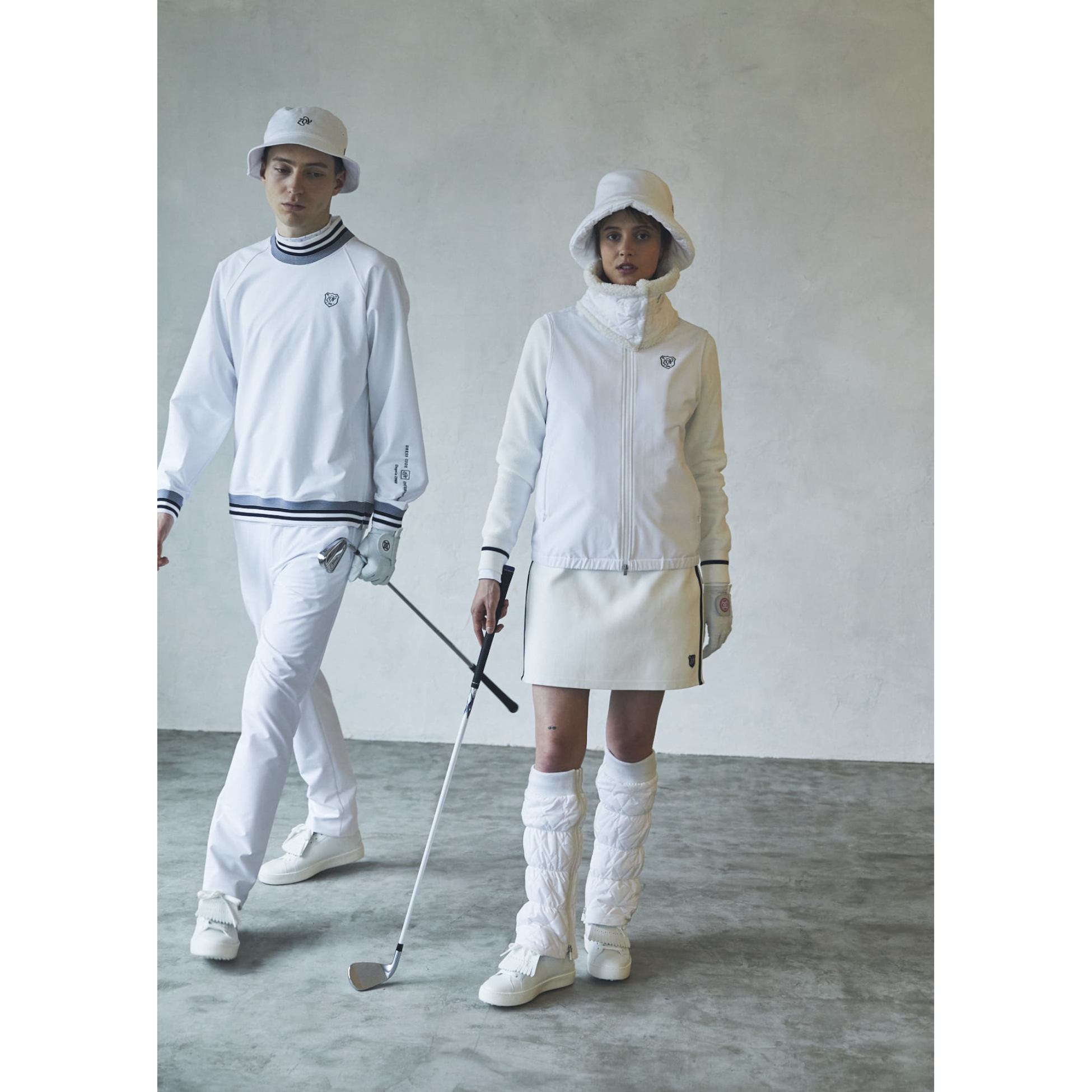 UNISEX キルティングウォーマー ホワイト
