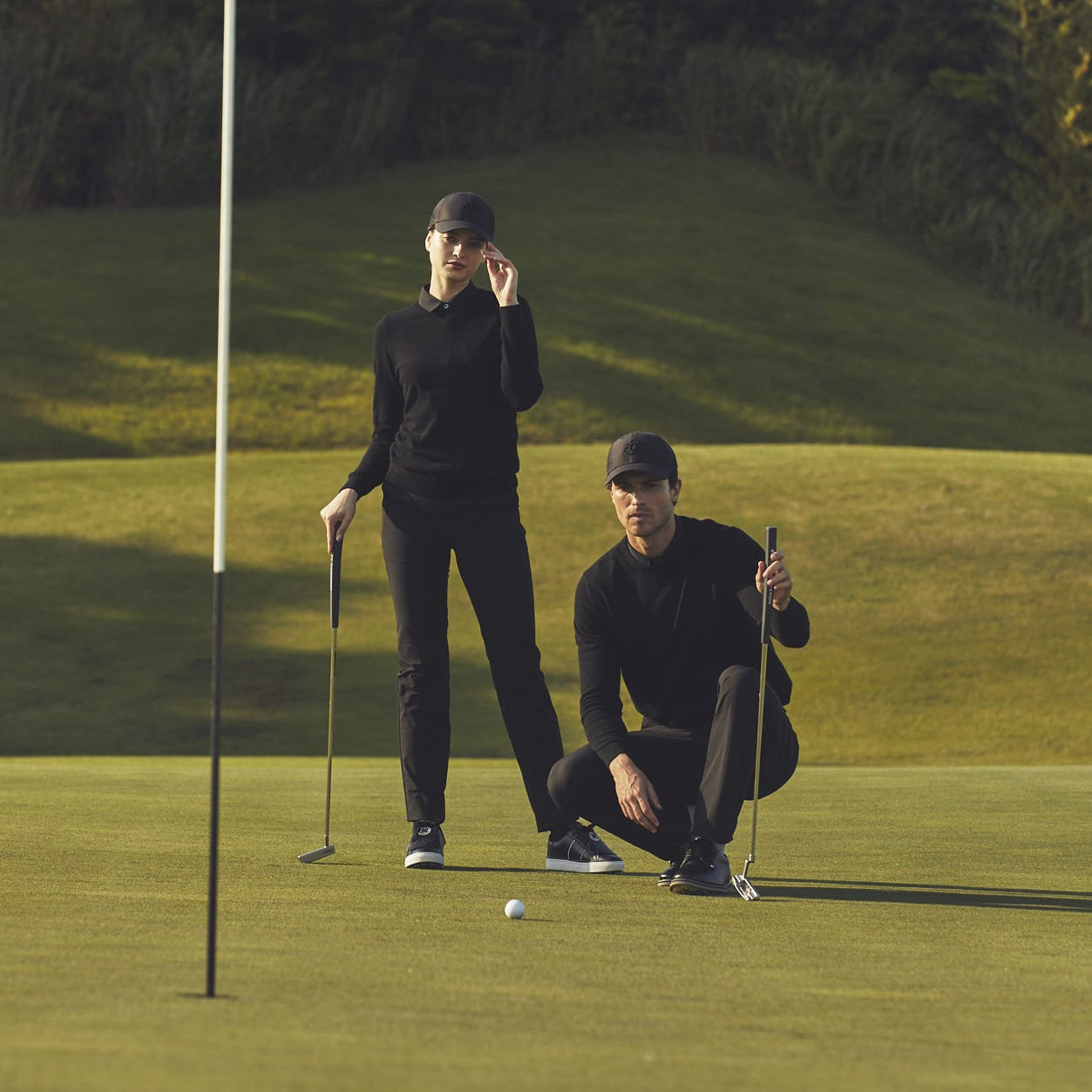 MEN CORDURA 4WAY 二重織撥水 ロングパンツ ブラック