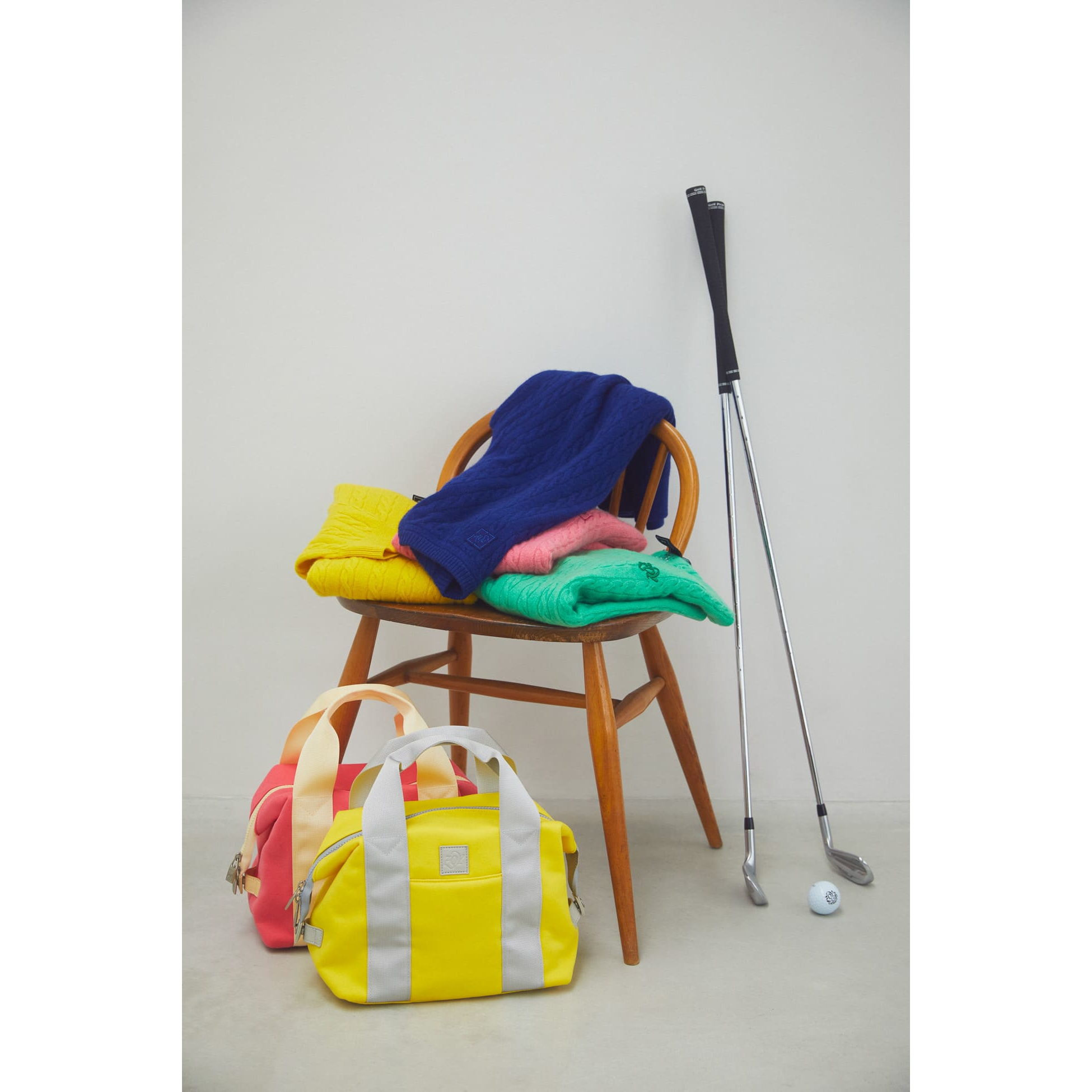 UNISEX カラージャージ―カートバッグ イエロー