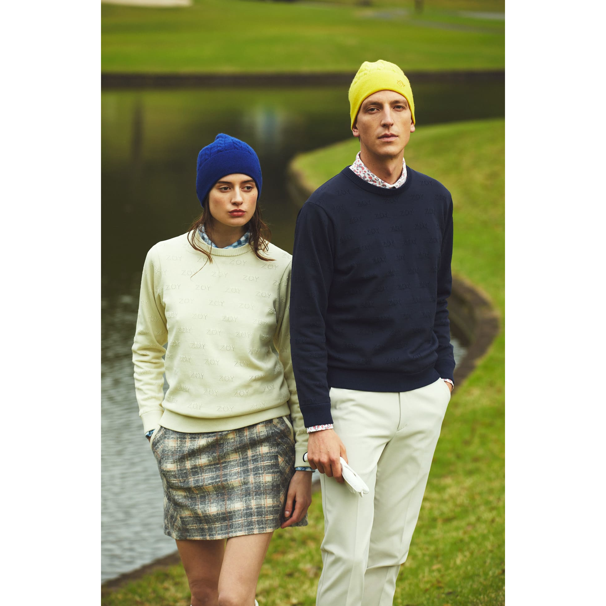 Men's Heat Energy Double Cloth Long Pants in Ecru