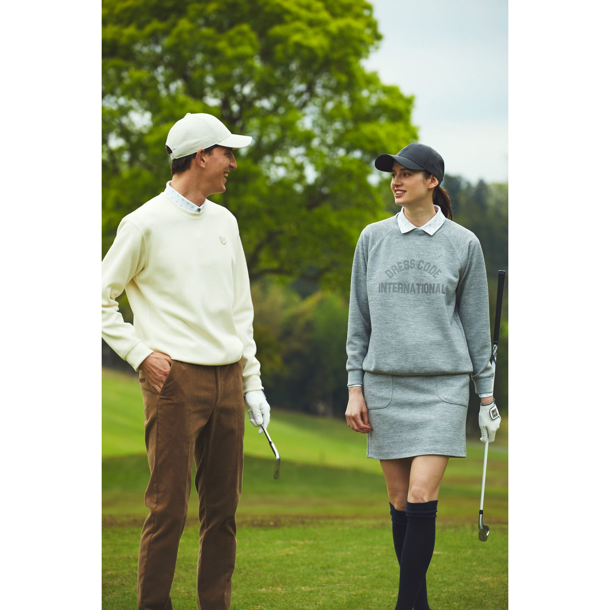 MEN ウールコーデュロイ ロングパンツ ネイビー