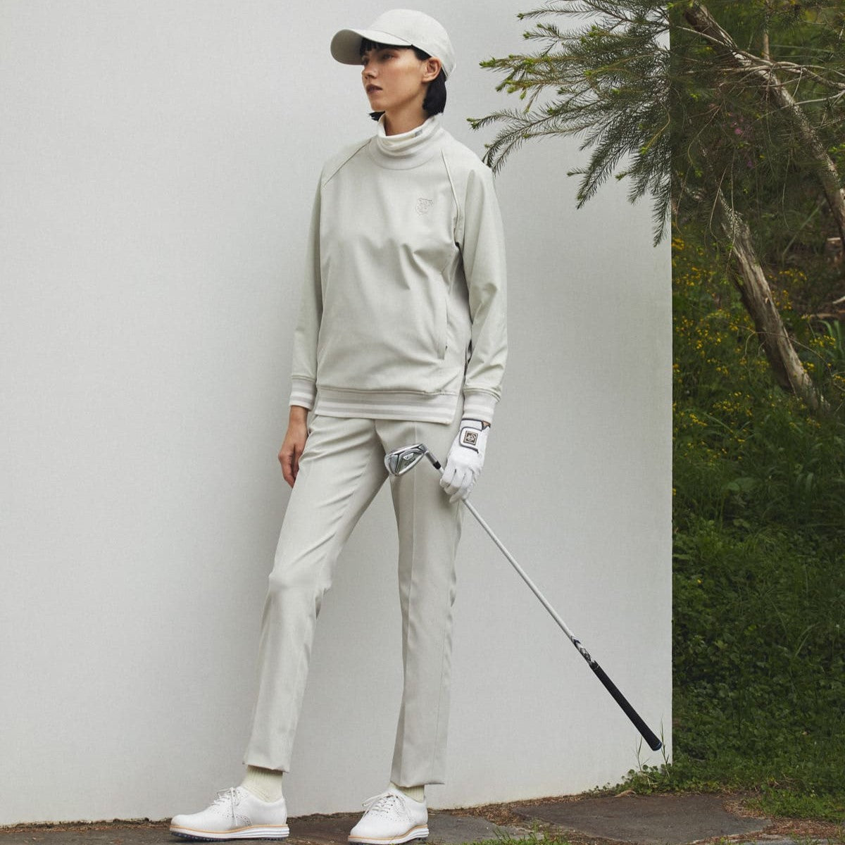 Women's Heat Energy Double Cloth Long Pants in Ecru