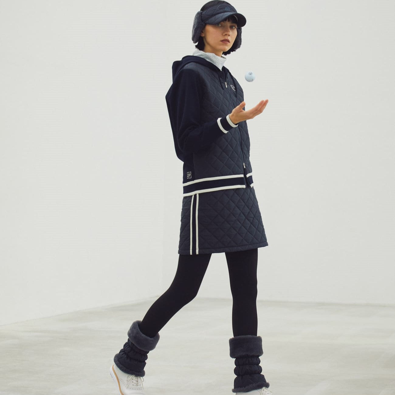 UNISEX ショートレッグウォーマー エクリュ