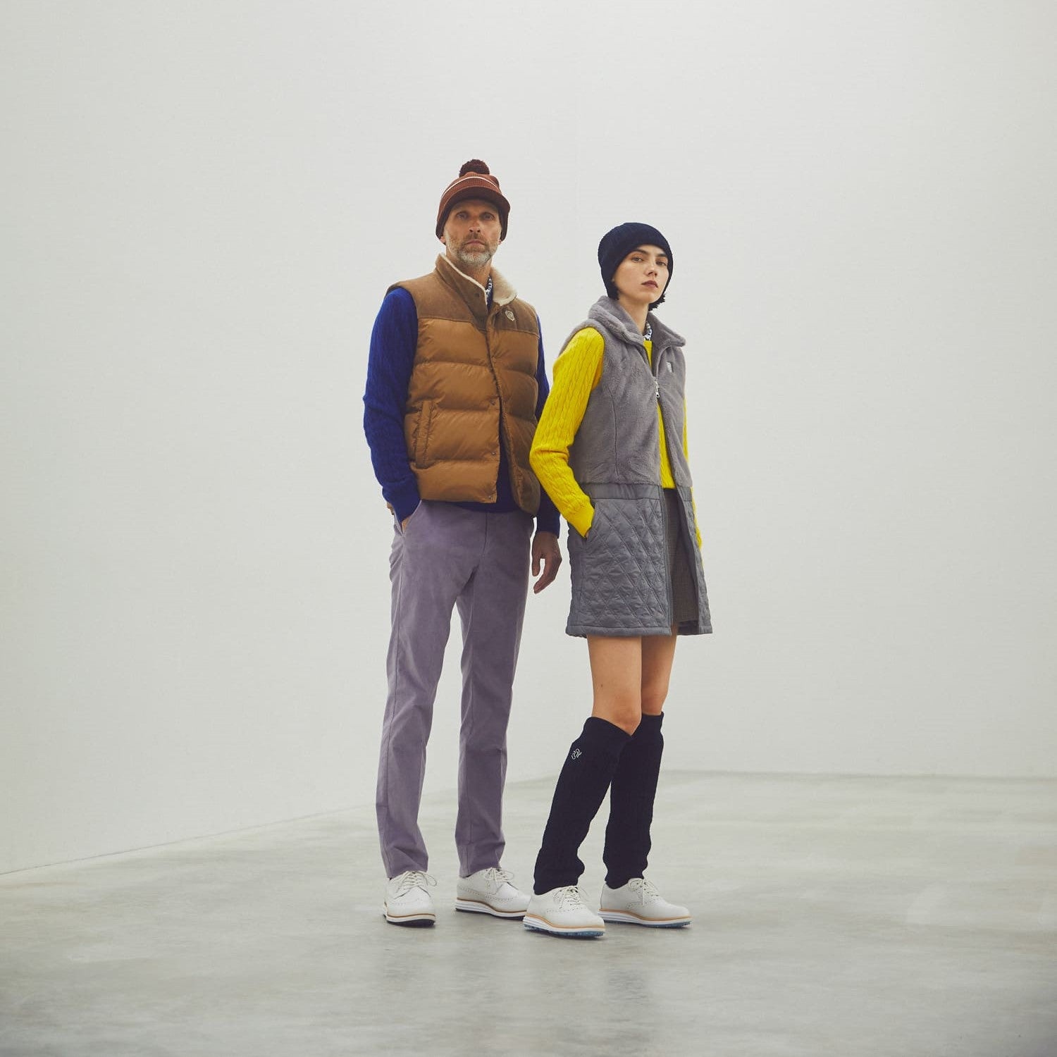 UNISEX 3-way knit cap, camel