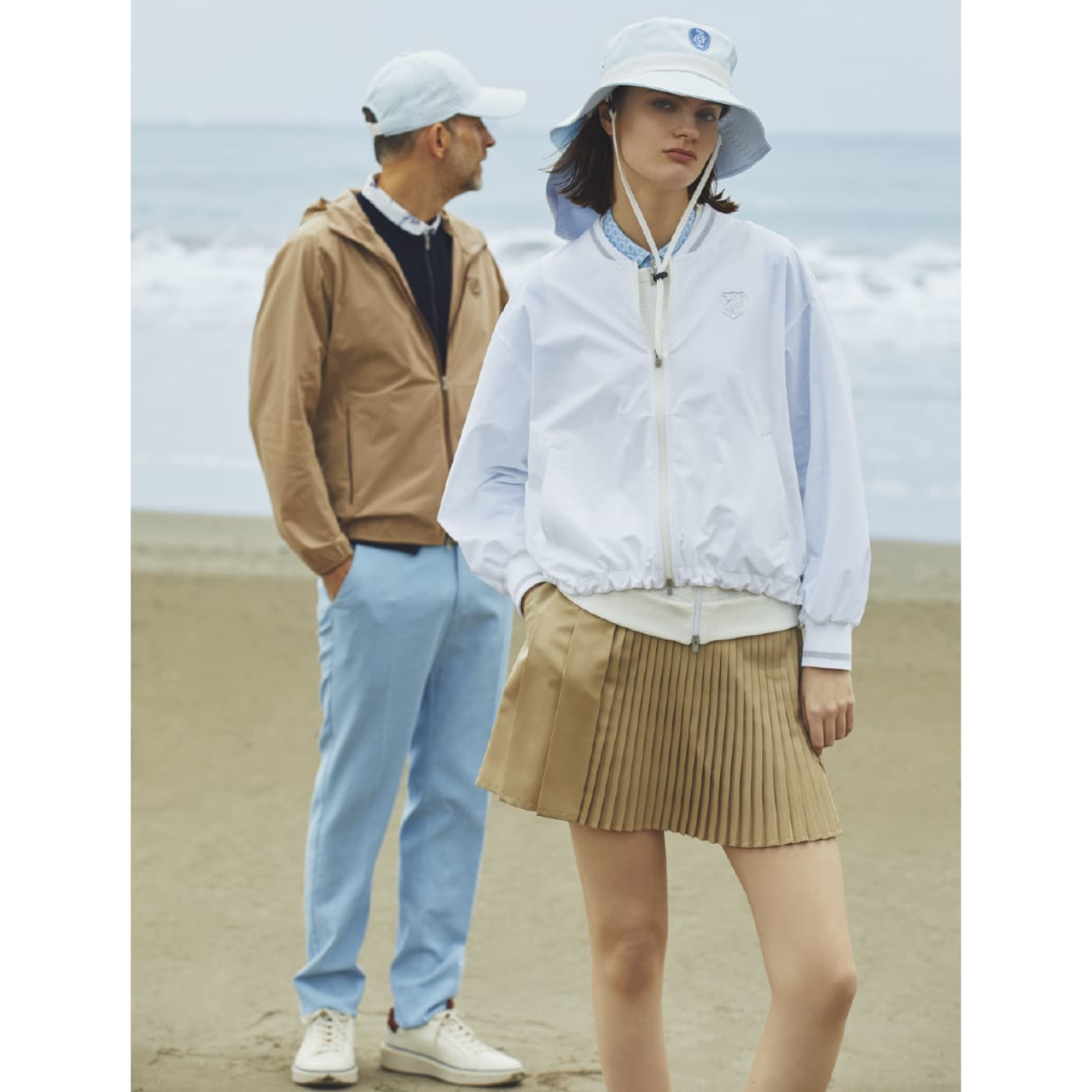 WOMEN PrimeFlex撥水ストレッチ ブルゾン ホワイト