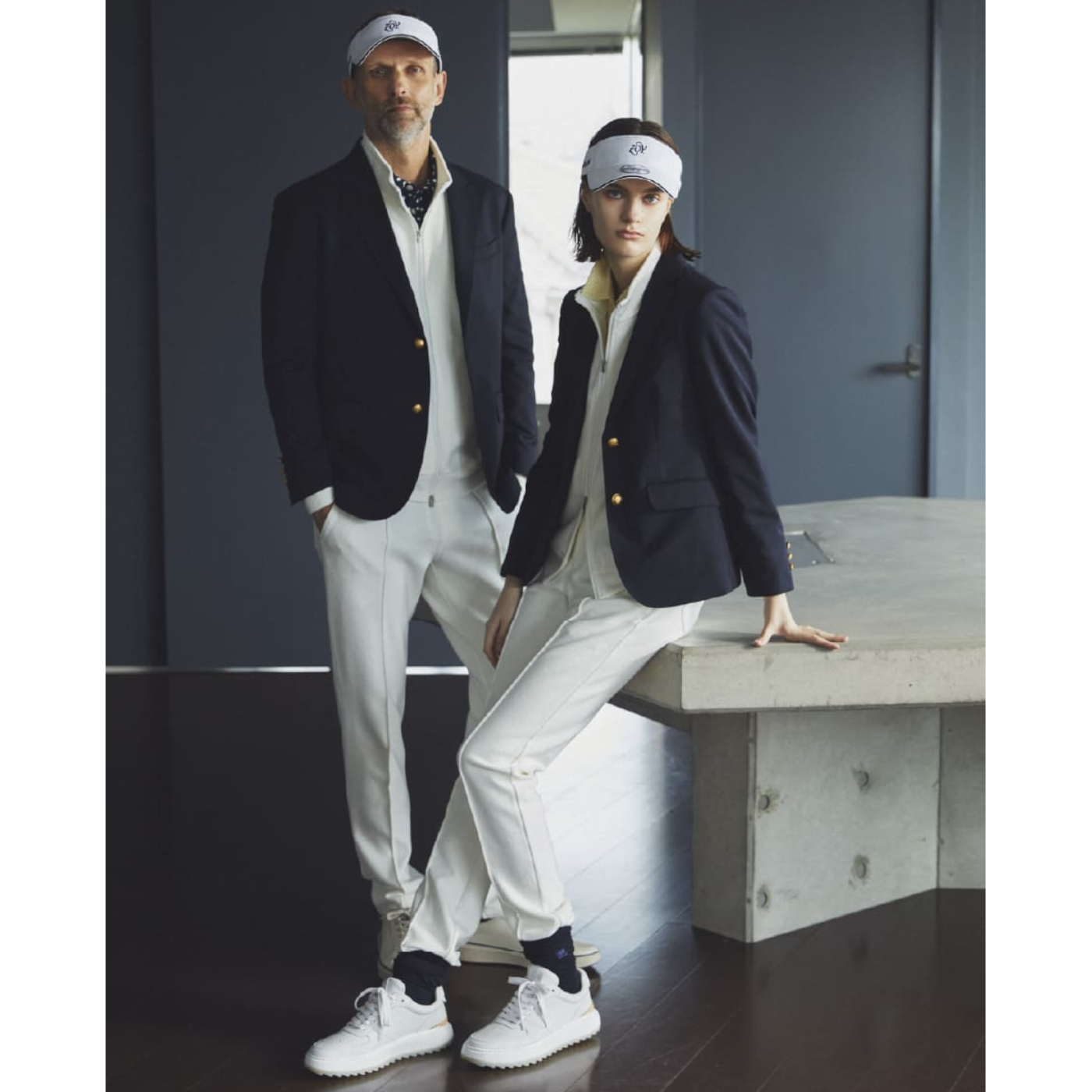 Men's Organic Cotton Pile Long Pants in White