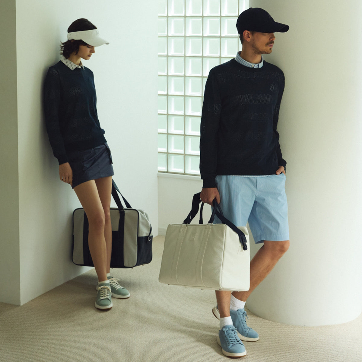 UNISEX サングラスホルダーキャップ ネイビー