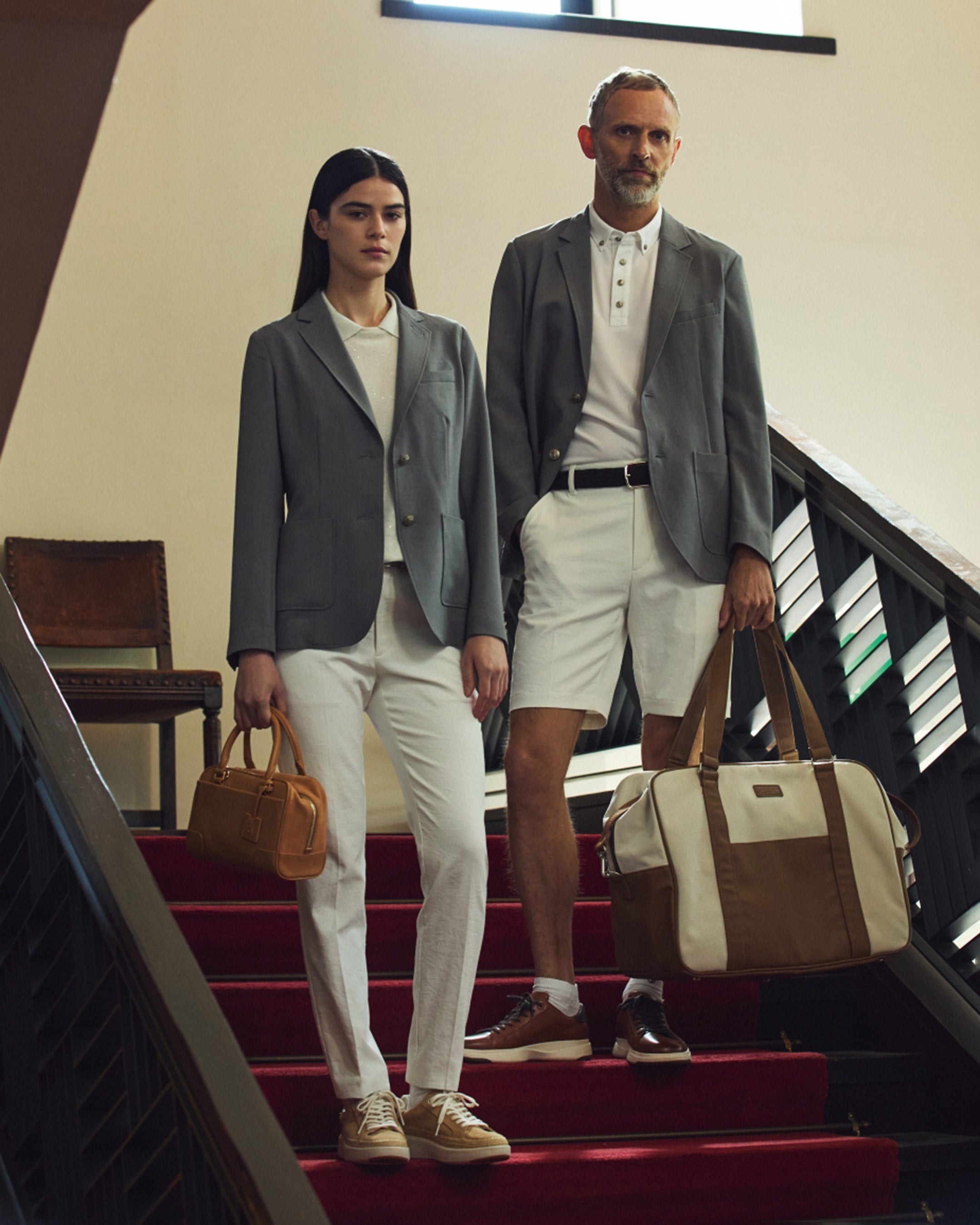 UNISEX キャンバスボストンバッグ ベージュ