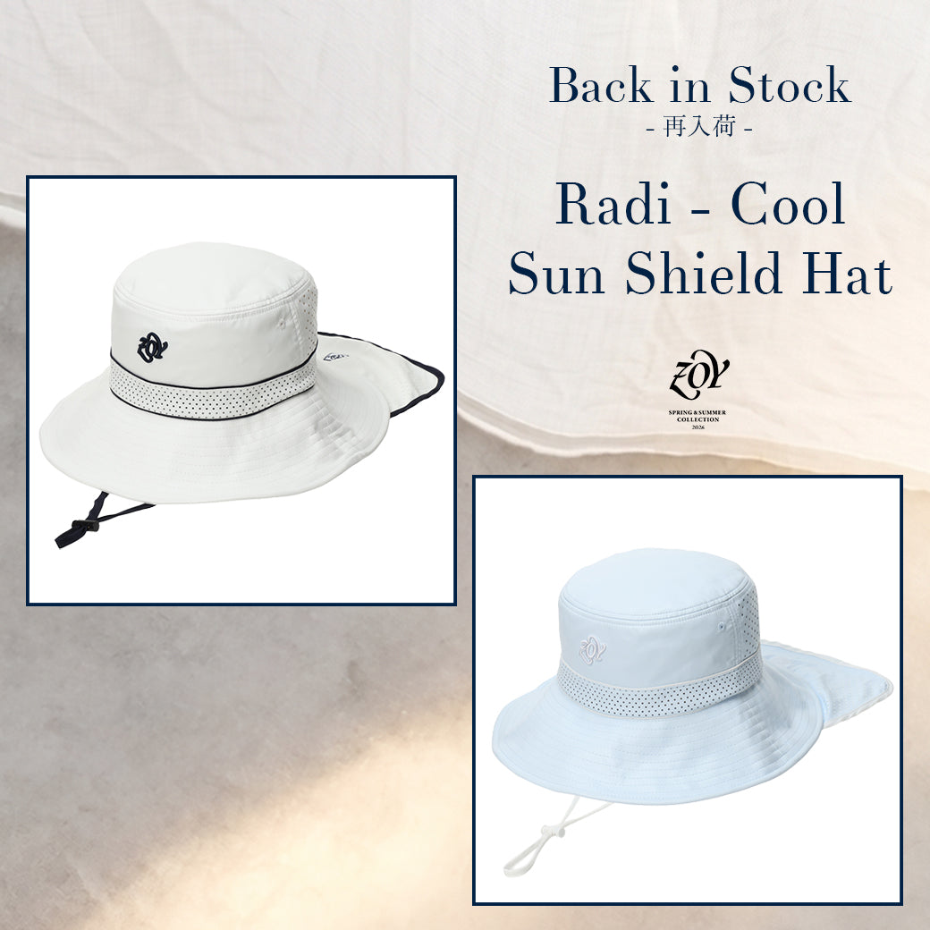 RESTOCK】最先端のクーリングヘッドウェア「Radi-cool サンシールド