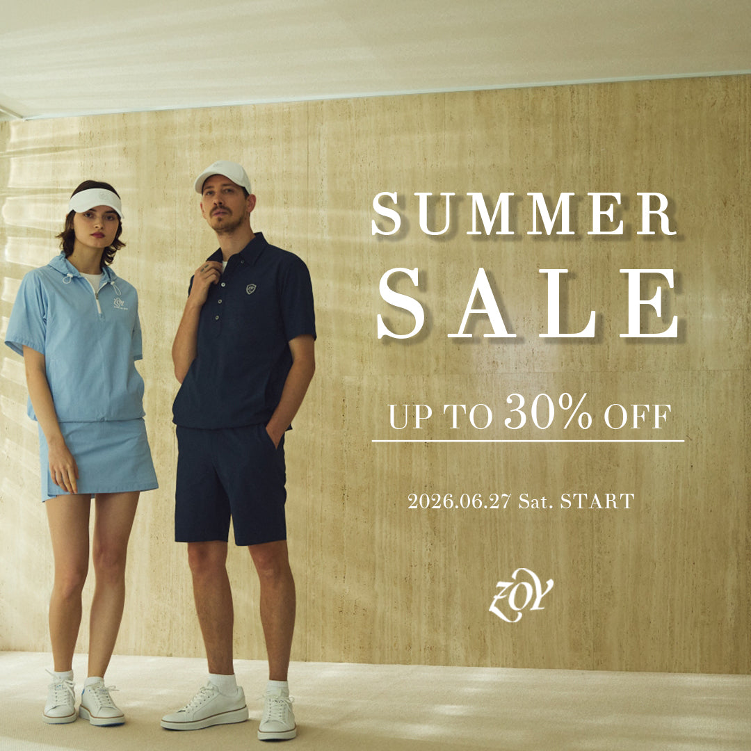 【ZOY SUMMER SALE／最新モデル101種類 - 最大30%OFF】眩ゆい日差しの中で、洗練極まる大人の気品を纏う。ZOYが描く「シンプル＆エレガンス」を象徴する、新たなマスターピースの数々を特別なプライスで。本日より「ZOY SUMMER SALE」を開催します