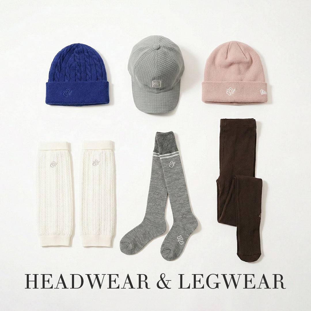 【今プラスワンしたい - ヘッドウェア＆レッグウェア全面特集／最大50%OFF】頭部と足元の防寒で、冬のゴルフは劇的に変わる。永く愛用できる「普遍性」と即活用できる「実用性」を兼ね備えた、プラスワン必至の名品の数々を、アウトレットカテゴリより厳選ご紹介