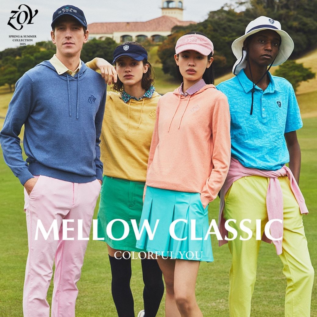 【ZOY最新コレクション／MELLOW CLASSIC】クラシカルを愛する、全てのゴルファーへ。美しい「MELLOW」をこの春、貴方に捧ぐ