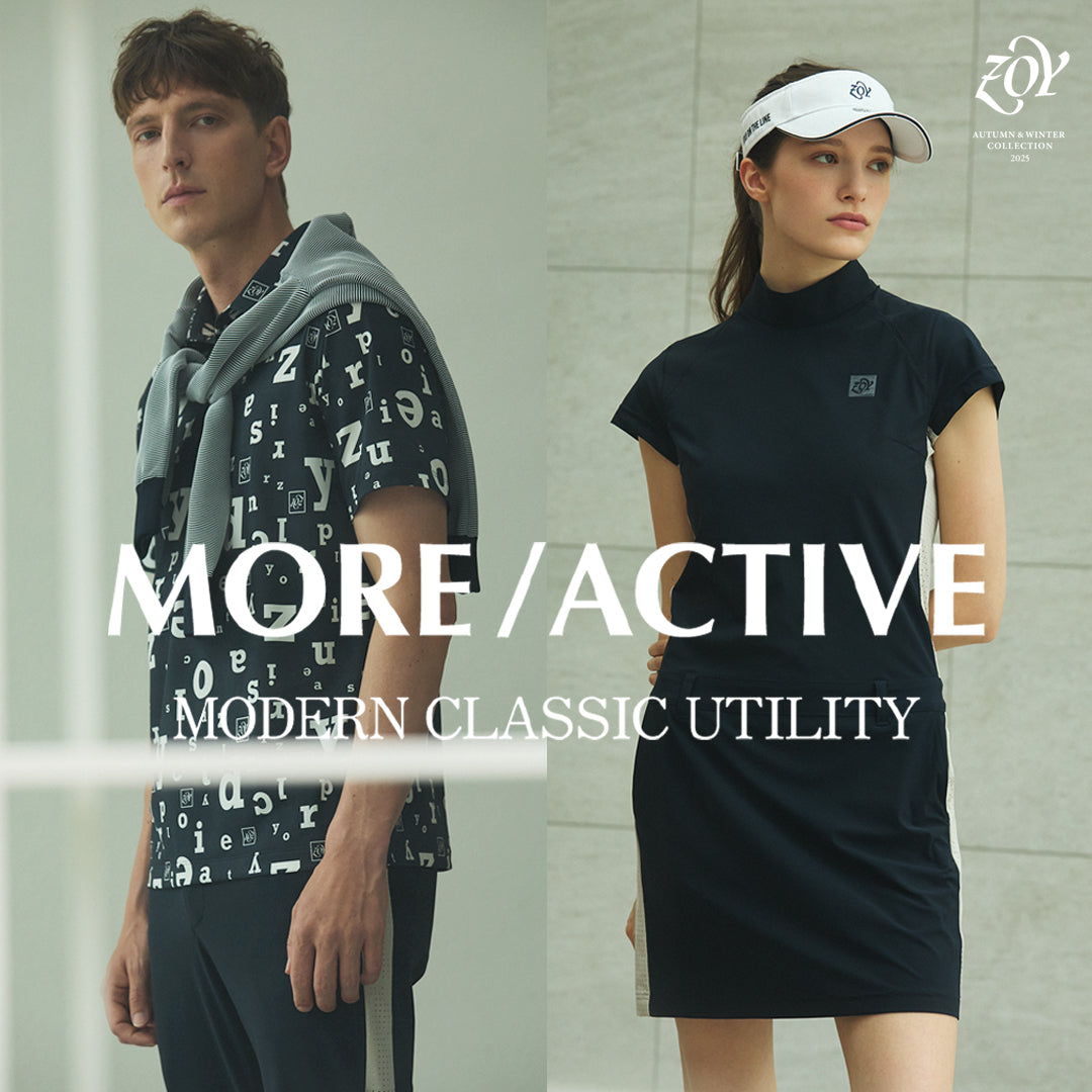【最新コレクション公開／3つの先進素材が導く - 機能美の最前線】挑戦する日も、楽しむ日も。アクティブゴルファーの「全ての瞬間」に寄り添う最新コレクションが遂に公開。ZOYの王道を行く「ワンランク上の機能美」を3つの先進素材から紐解きます