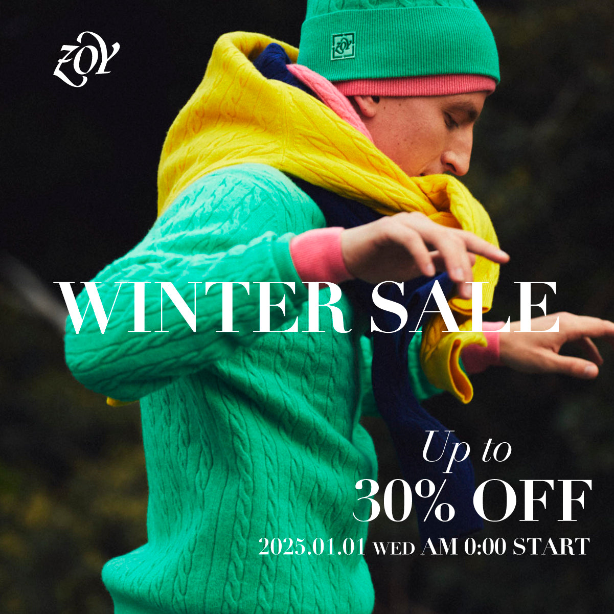 【総数103種類／最大30%OFF】クラシカルを愛する全てのゴルファーへ。新年の幕開けを祝し「ZOY WINTER SALE」を「過去最大級のラインナップ」で開催します