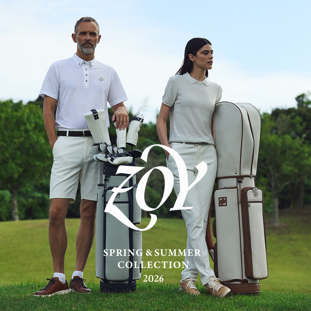 【ZOY CANVAS SERIES - NEW IN】上質なキャンバス素材に宿る、静かな余韻。スタンド式キャディバッグ、アイアンカバー、ウェストポーチまで。ZOYが今季提唱する「機能美」をクラシカルの文脈で解釈する、春夏ゴルフバッグの、もう1つの最適解。