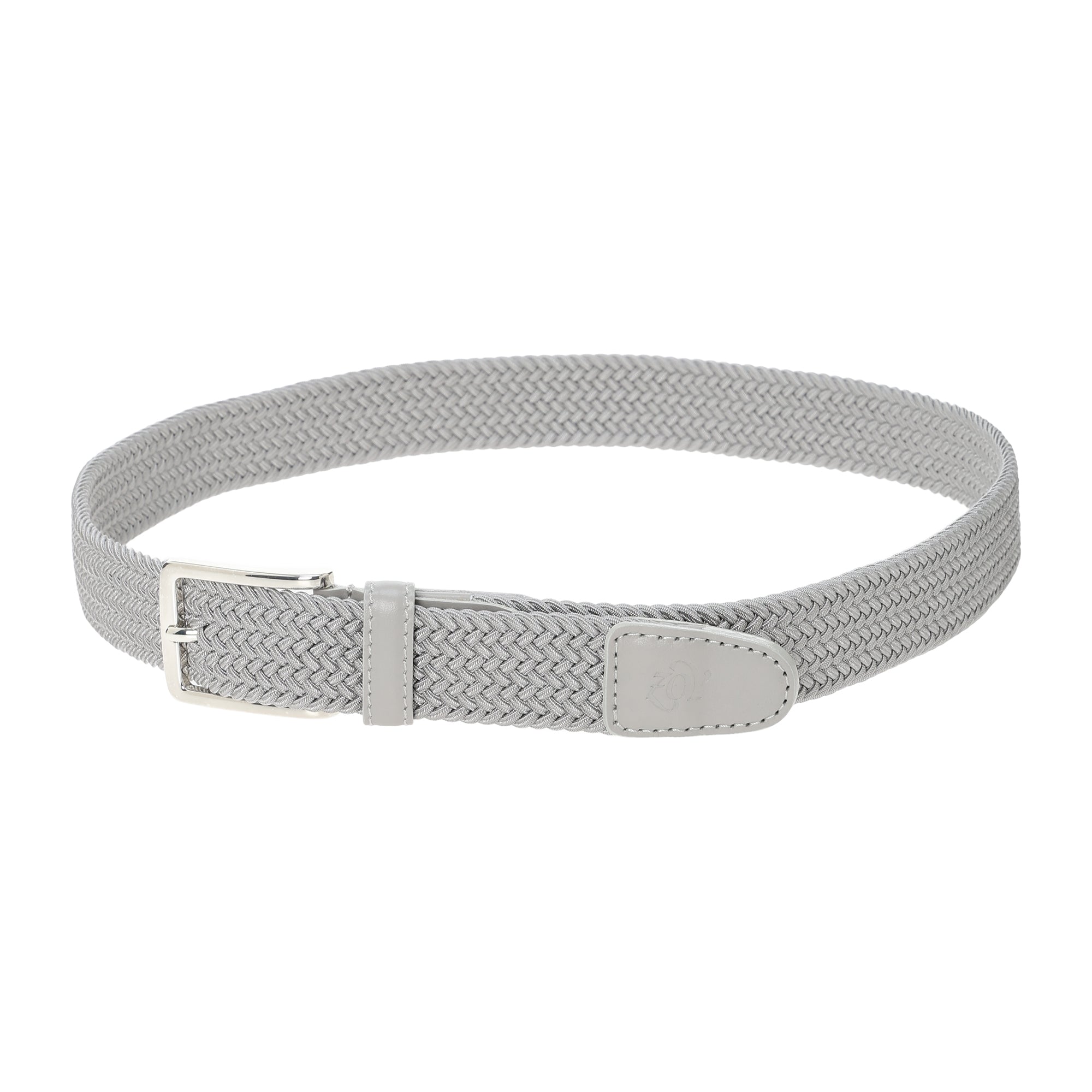 Women's Elastic Mesh Belt, Light Gray